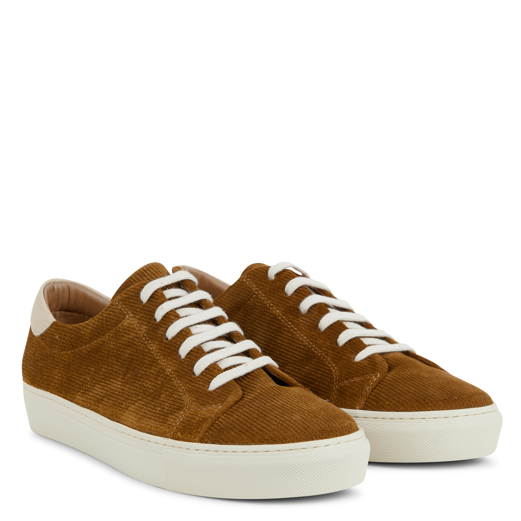 SUZETTE - Baskets basses en cuir | Marron