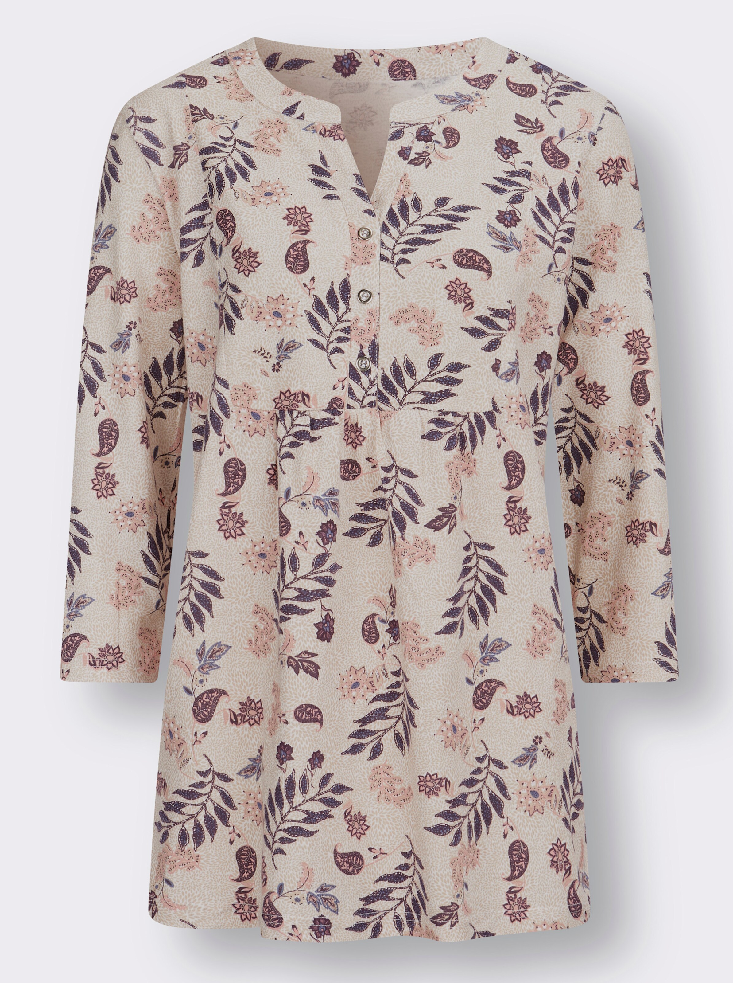34-Arm-Shirt in figurumspielender Form