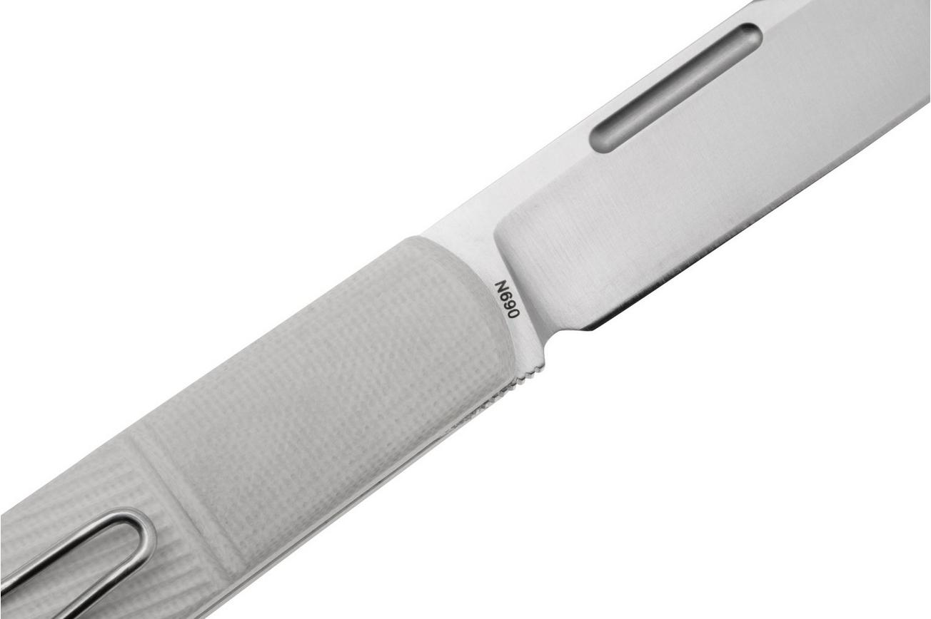 Real Steel Barlow RB5, 8022I Clippoint N690, Ivory G10, slipjoint zakmes