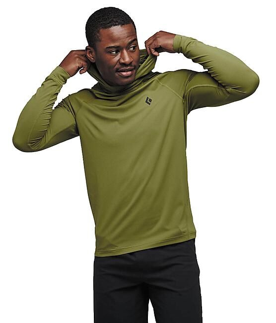 BLACK DIAMOND - T-SHIRT A CAPUCHE ML M ALPENGLOW HOODY