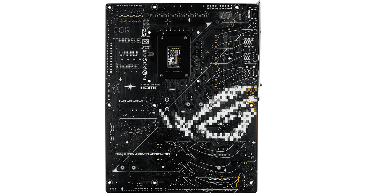 ASUSROG STRIX Z890-H GAMING WIFI socket 1851 moederbord  (Zwart, RAID, 5 Gb-LAN, Wi-Fi, BT, Sound, ATX)
