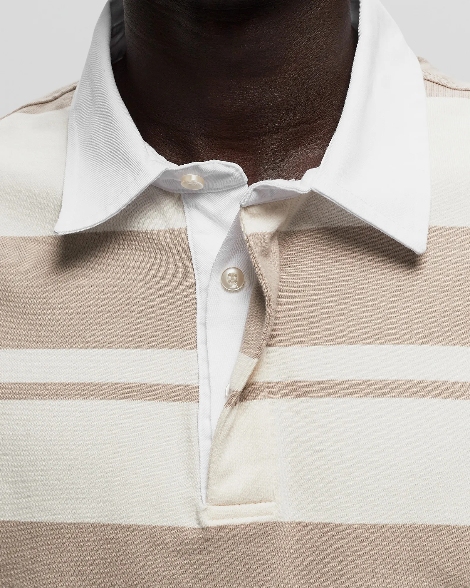 Officine Générale RYKER POLO STRIPED ORGANIC CO