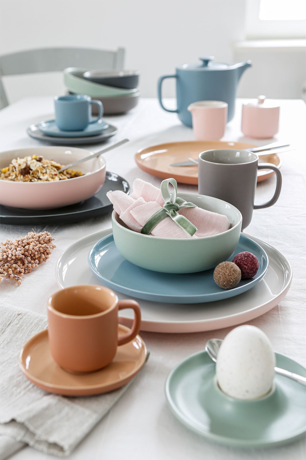 Ritzenhoff & Breker Kaffee-Untertasse JASPER graublau