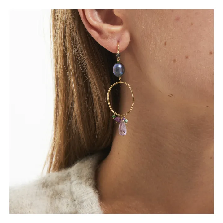 5 Octobre Boucles d'Oreilles Ama | Doré