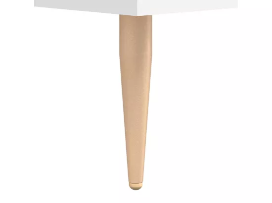 Bureau blanc 140x50x75 cm bois d'ingénierie