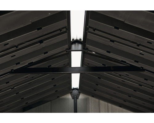 Keter Oakland 7511 kunststof tuinhuis met vloer, 229 x 350 cm, grijs