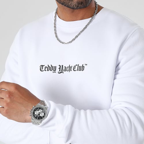 Sweat Crewneck Art Series Dripping Blanc