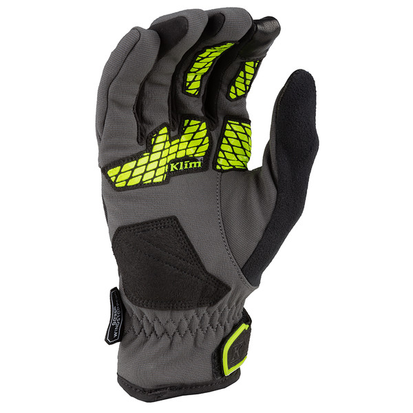 Klim - Gants Inversion Gris / Noir / Jaune fluo