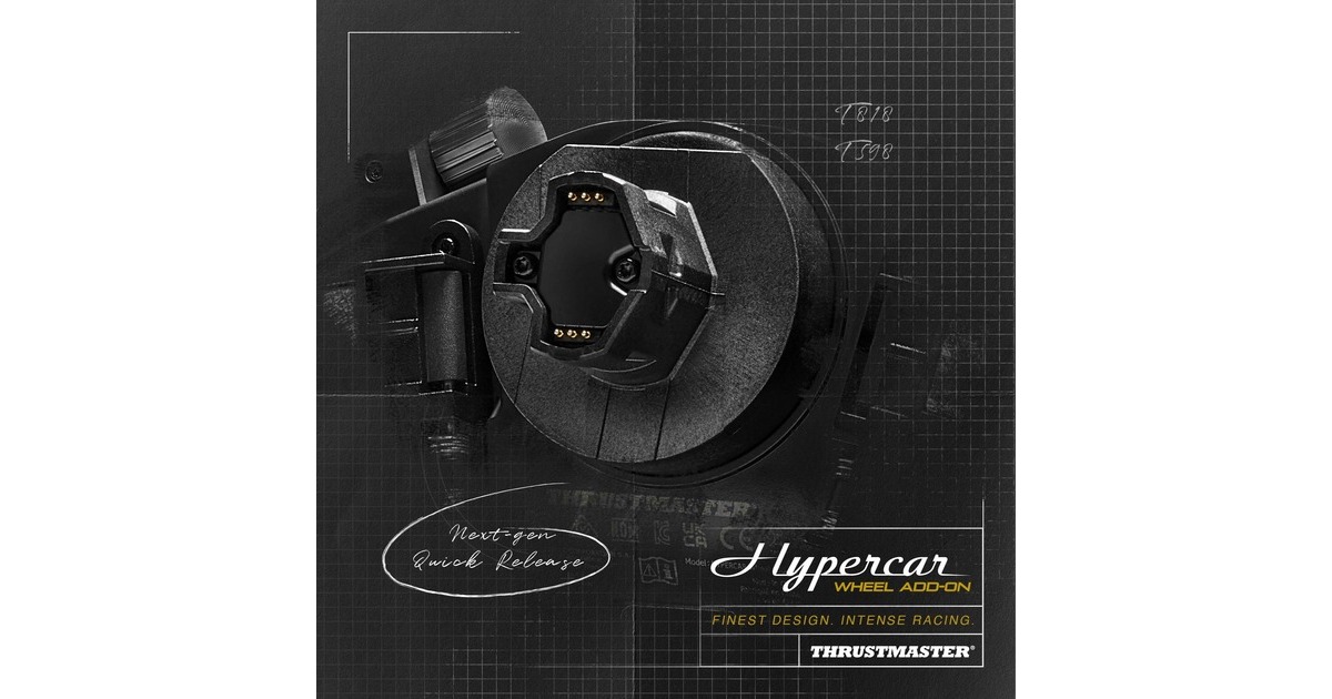 ThrustmasterHypercar stuur add-on  (Zwart)