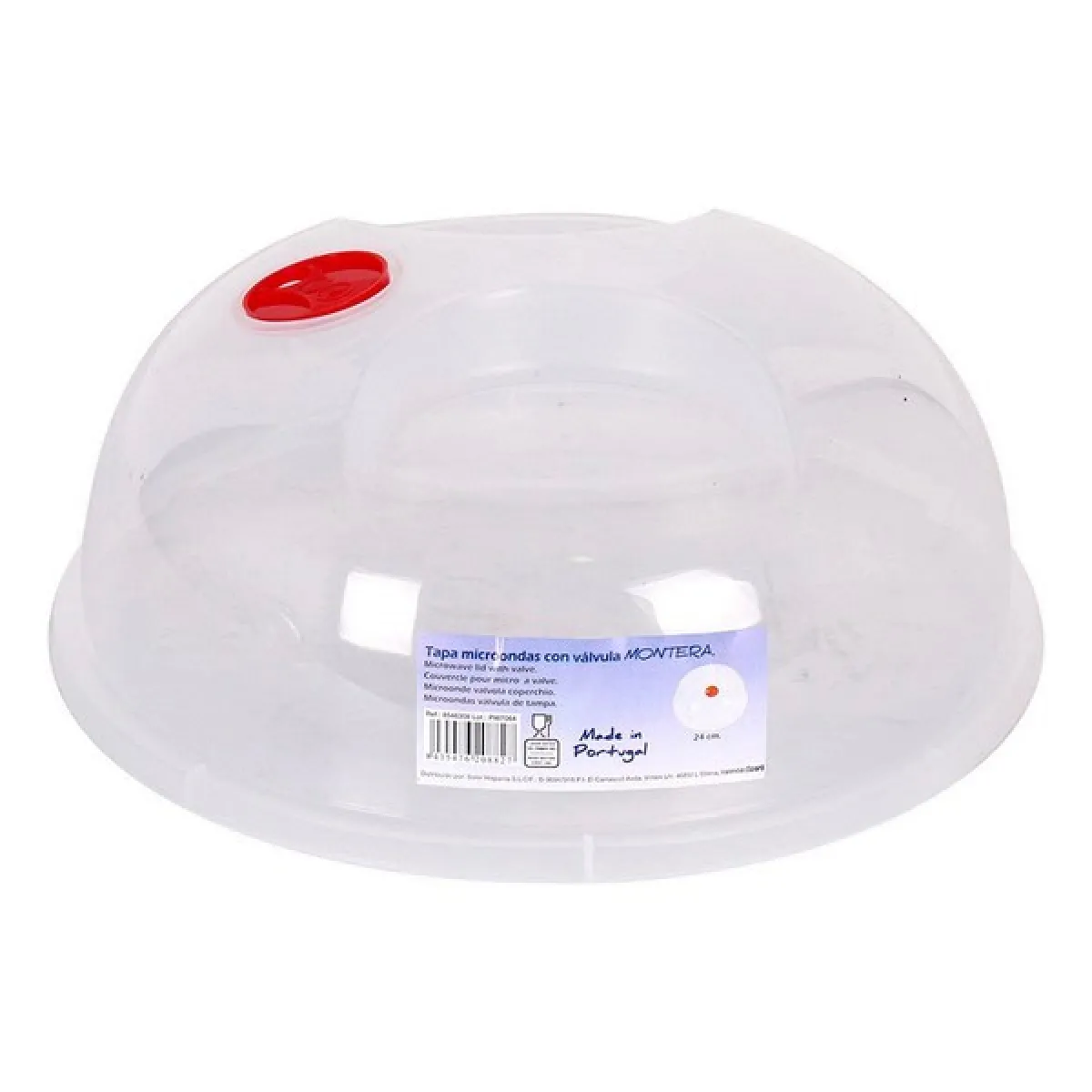 Totalcadeau Couvercle de four à micro-ondes Ø 26 cm - Valve en plastique