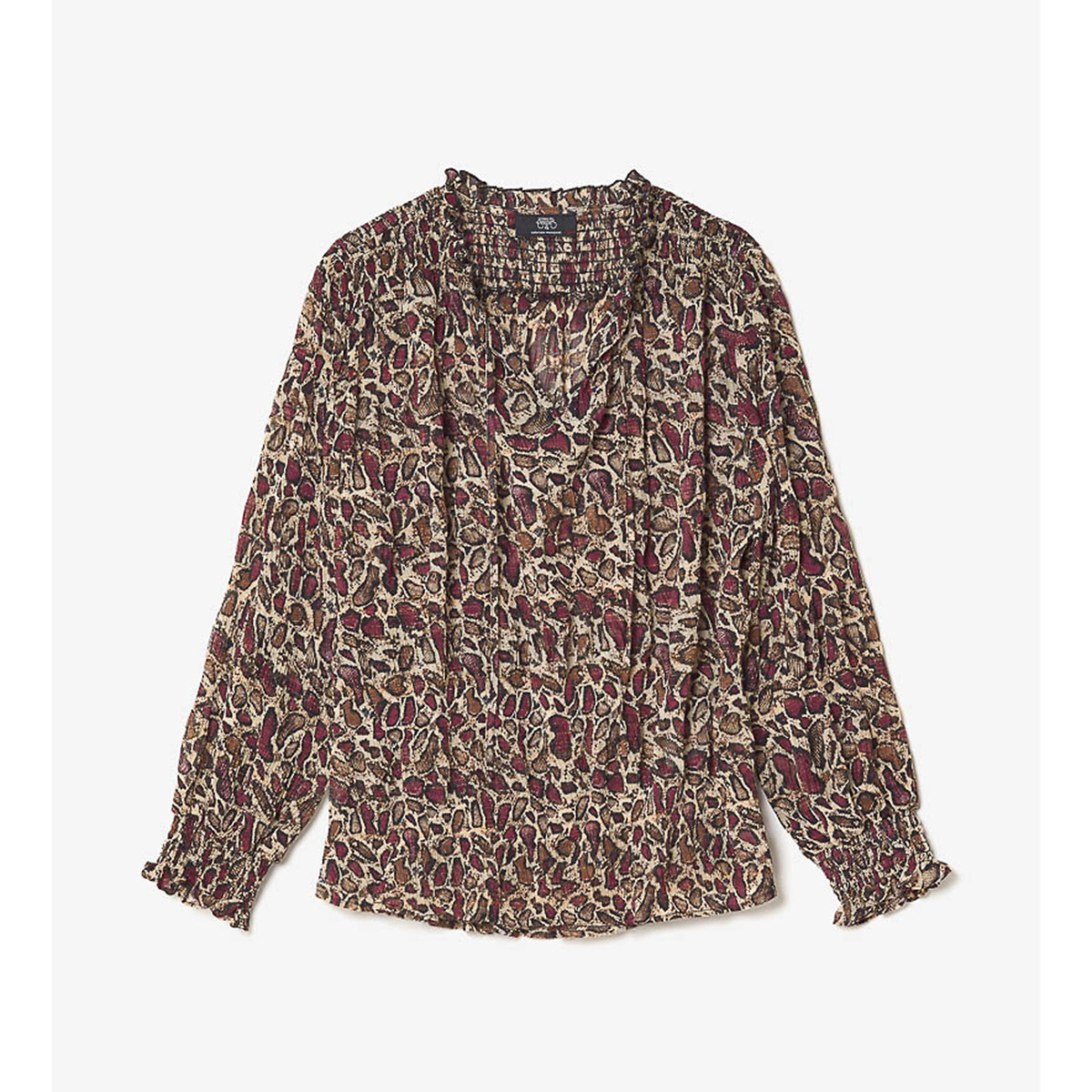 LE TEMPS DES CERISES<br>Blusa com gola alta e mangas compridas
