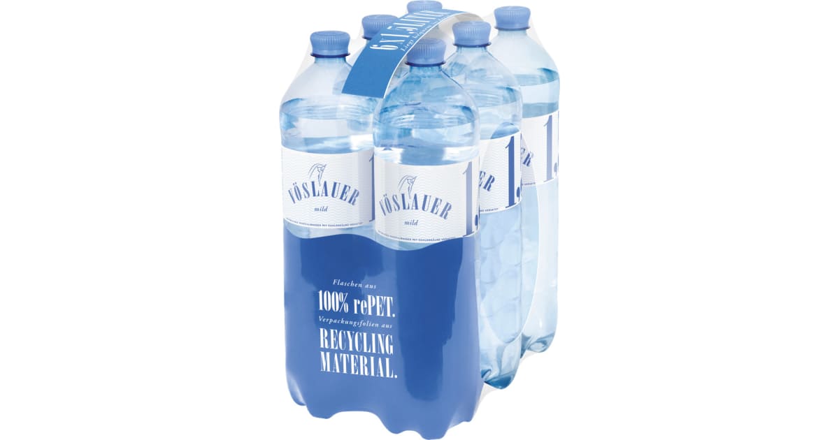 Vöslauer Mineralwasser mild Tray 6x 1,5 Liter (Einweg)