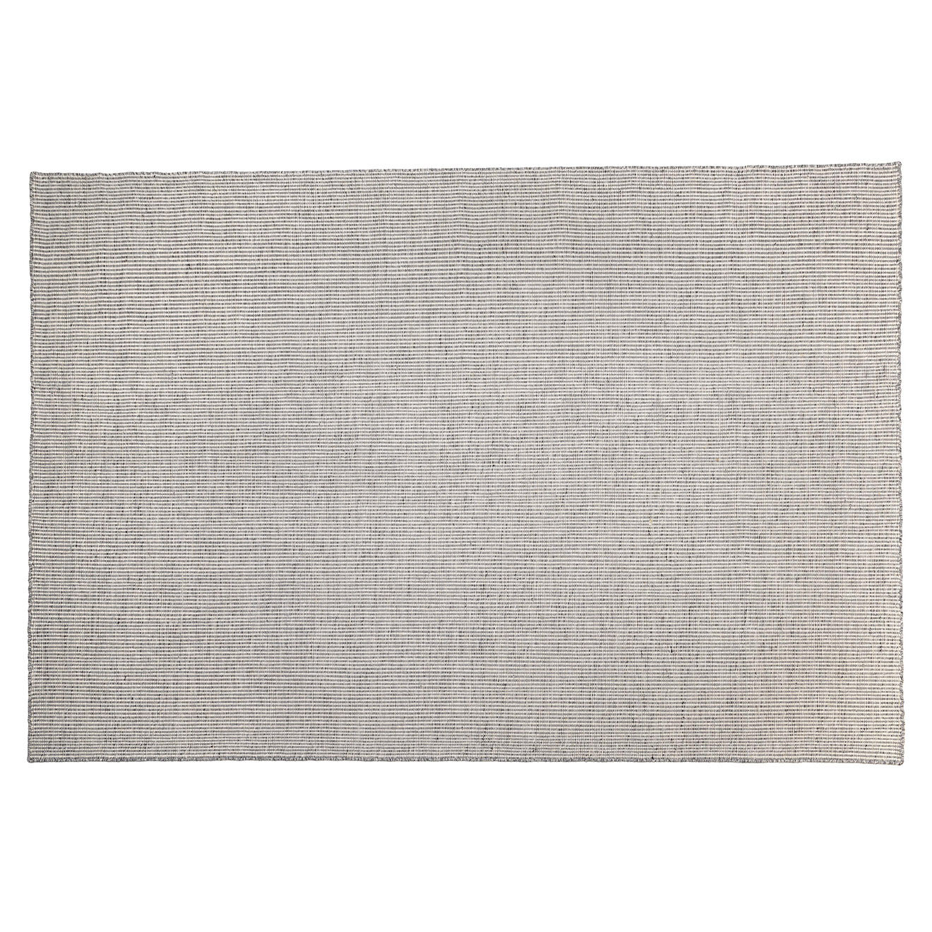 Macabane Tapis en Laine tissée Quentin blanc/gris - 290x200 cm