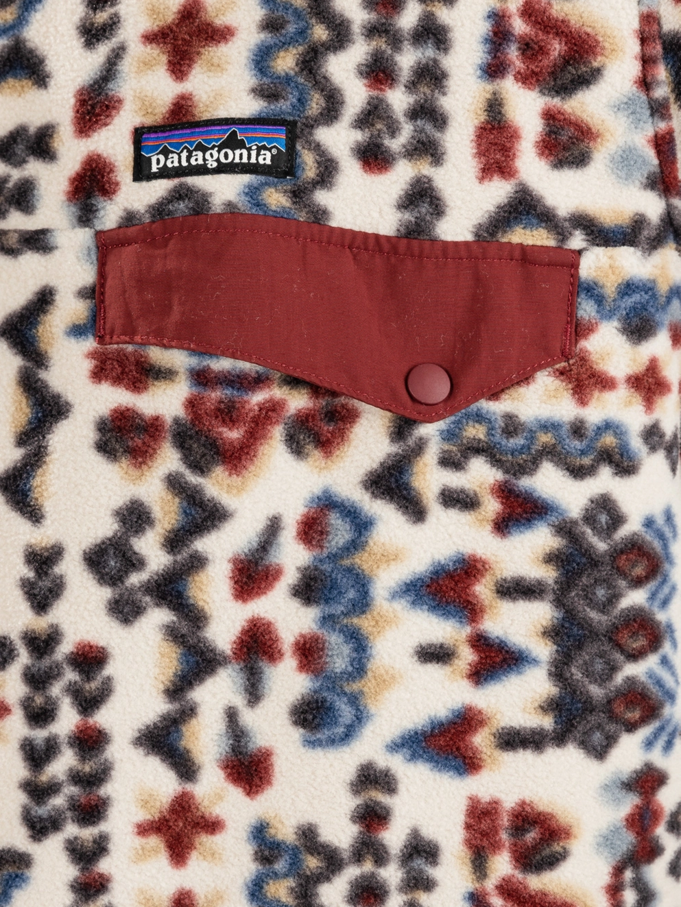 Patagonia Lw Synch Snap-T Fleece Sweater wandering woods/pumice