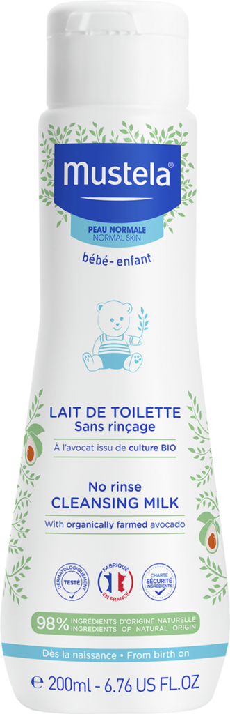 Mustela Reinigungsmilch<br>200 ml, Flasche, normale Haut ohne Abspülen