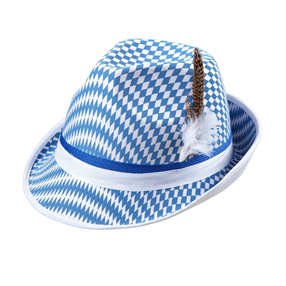 Oktoberfest Hoed Tiroler Blauw Wit
