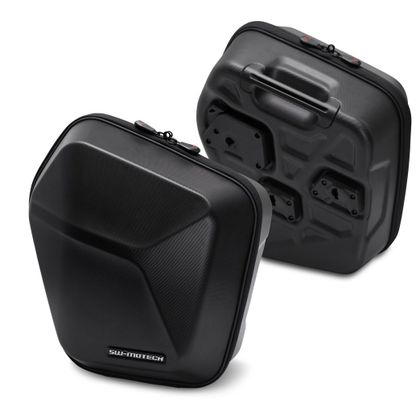 Valise SW-MOTECH KIT COMPLET URBAN ABS Noir (2x16.5 litres) - Noir