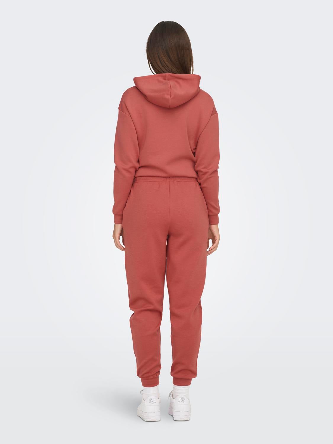 ONPLOUNGE Hohe Taille Normal geschnitten Jogginghose Mineral Red