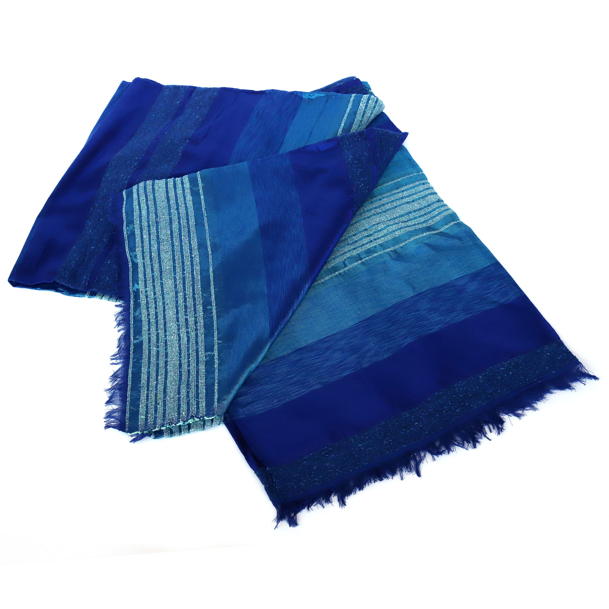 Decke aus Sabra 'Cobalt', blau, B 300 cm, L 200 cm von fischer's lagerhaus