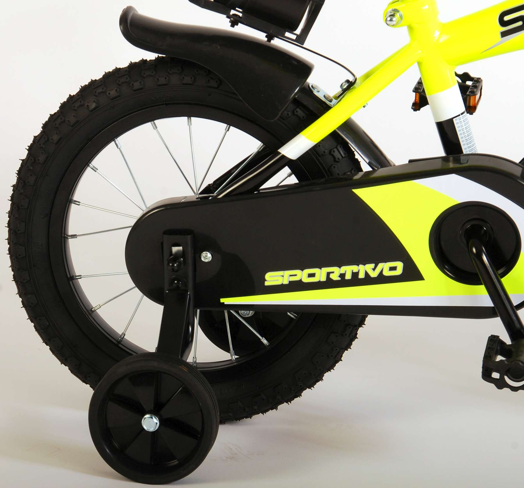 TPFSports Sportivo Kinderfahrrad - Jungen - 14 Zoll - 2 Handbremsen - Neon Orange