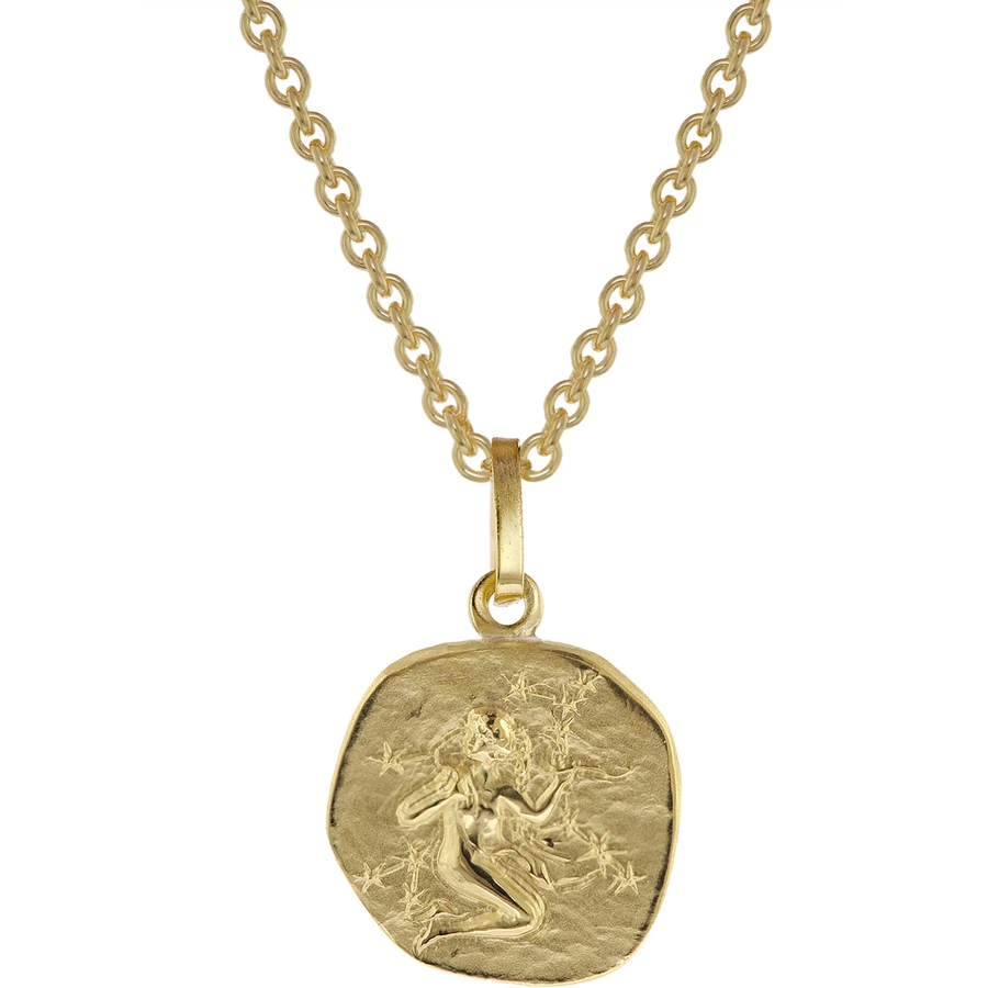 trendor Sternzeichen für Kinder Jungfrau Gold 333 Anhänger + Kette gold