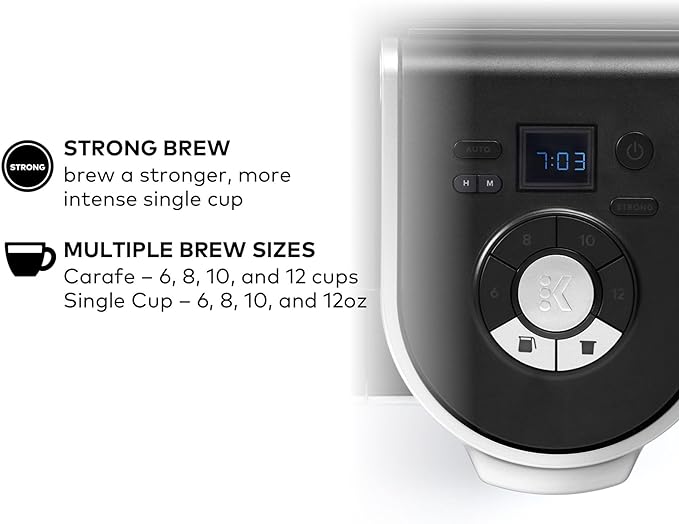 Keurig K-Duo Single Serve K-Cup Pod & Carafe Coffee Maker, Black,1470 watts