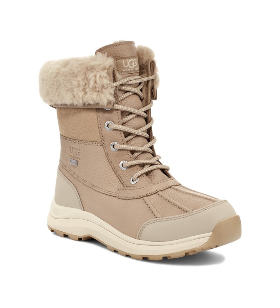 Botas UGG W Adirondack III em couro bege