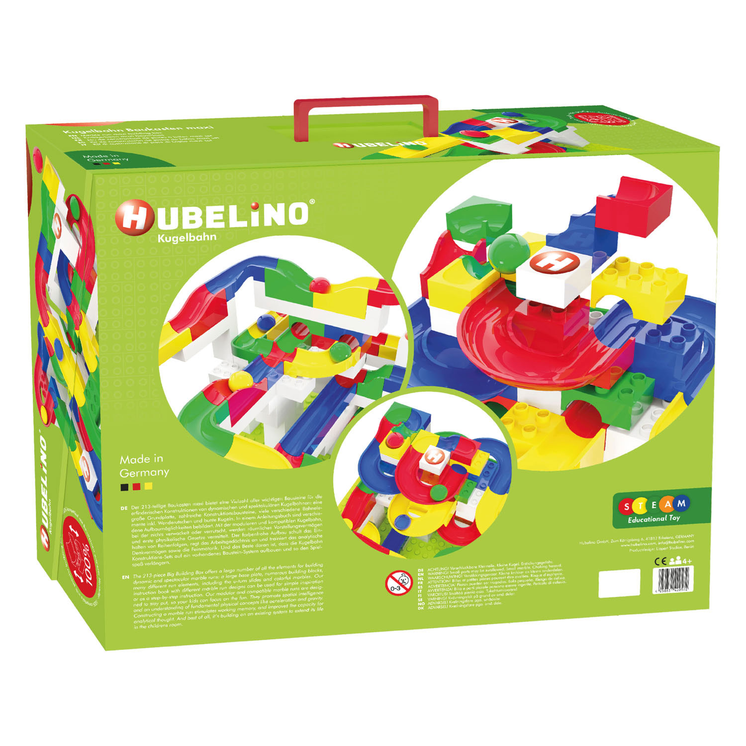Hubelino Knikkerbaan Maxi Bouwset, 213dlg.