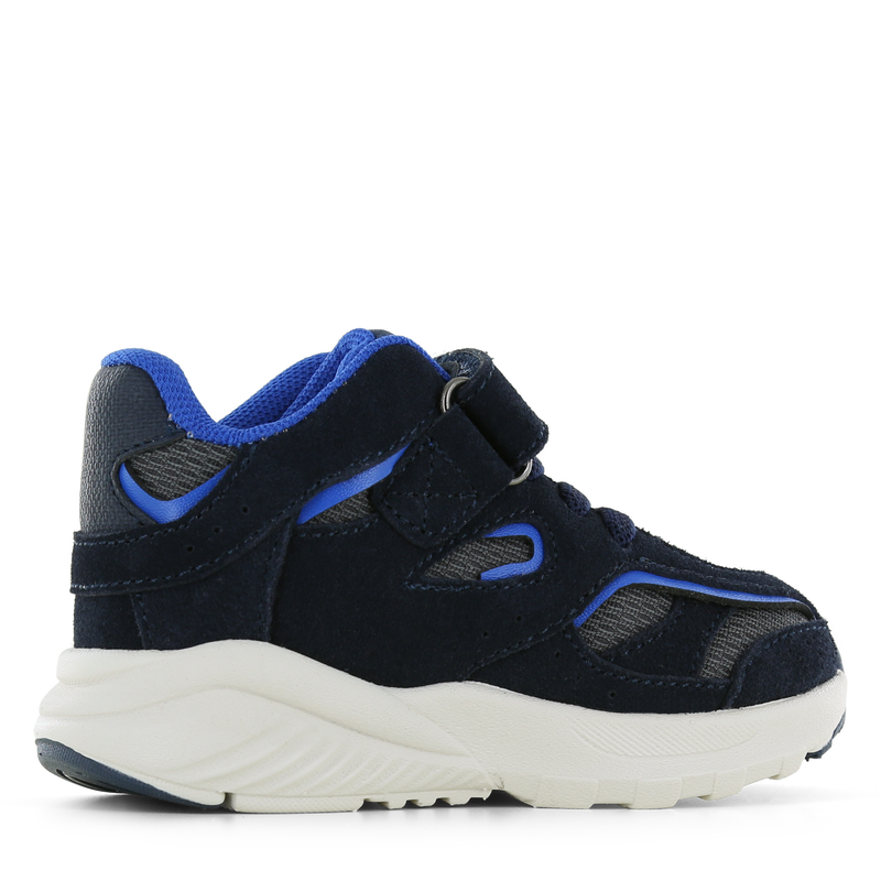Shoesme sportief donkerblauw sneakertje Microleer, Suède | Sale