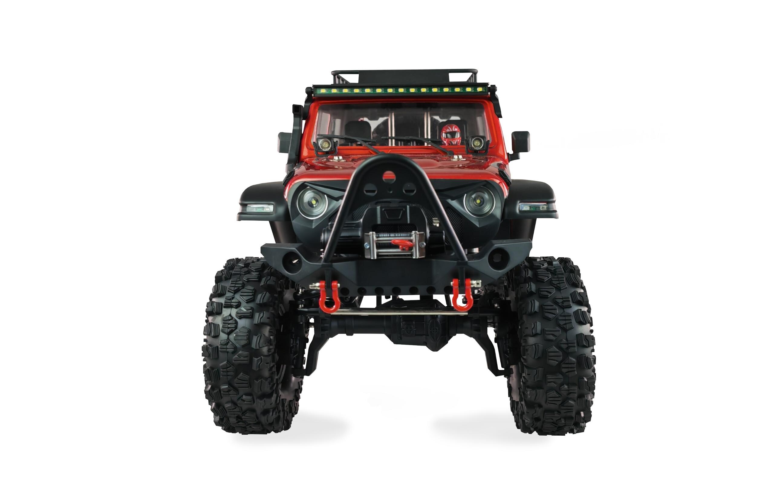 Scale Crawler AMXRock CT10 Crosstrail Rot, ARTR, 1:10<br>Rock Crawler mit Portalachsen, 2-Gang Getriebe und Differentialsperren