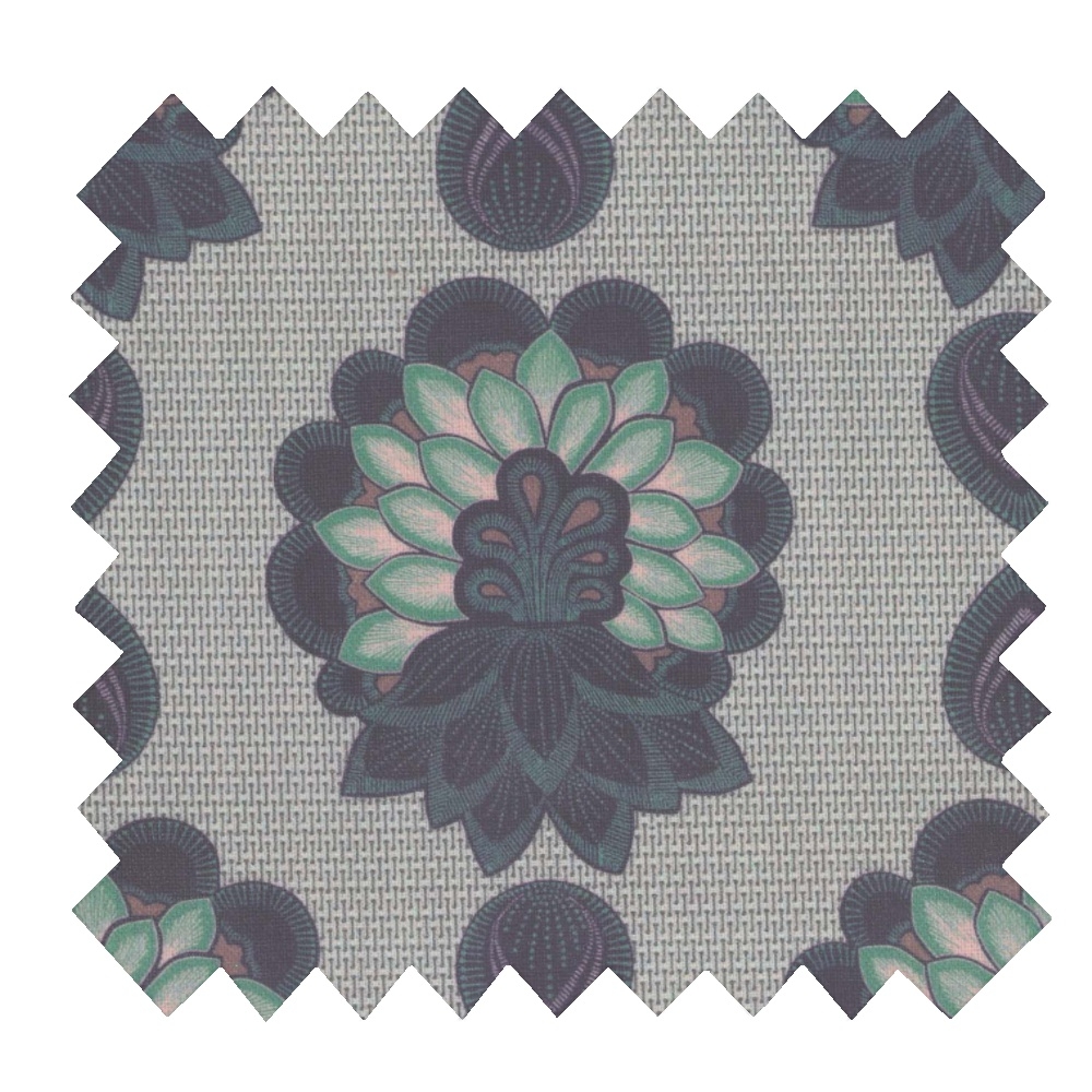 Tissu Enduit Au Mètre Lotus Vert