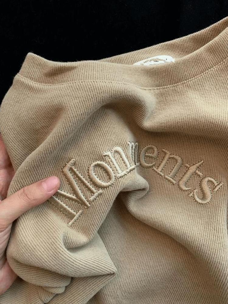 Alhambra - Sweatshirt met ronde hals en geborduurde letters