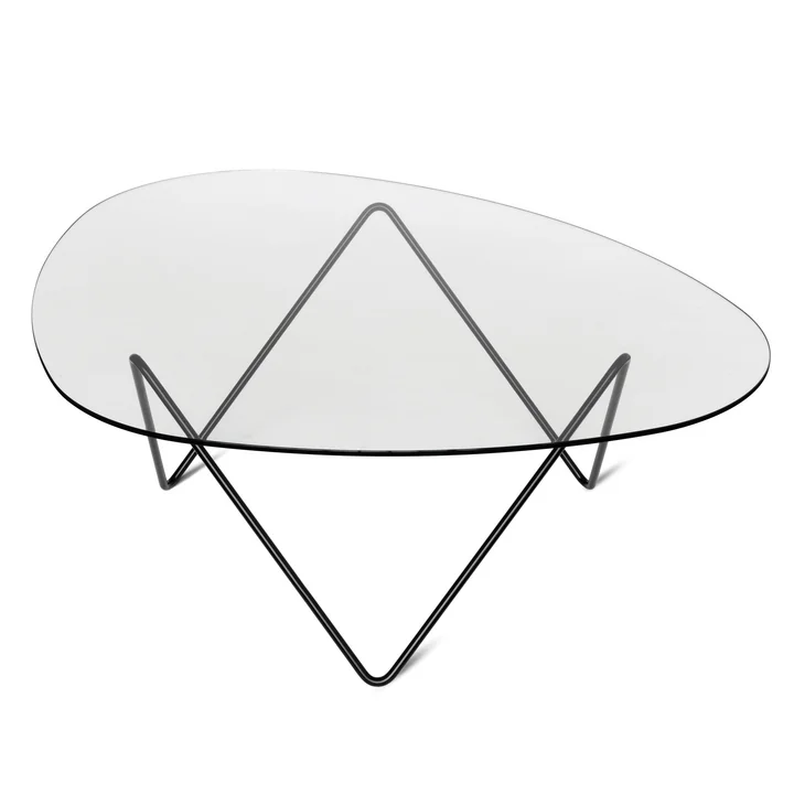 Gubi - Pedrera Couchtisch, Chrom / klar