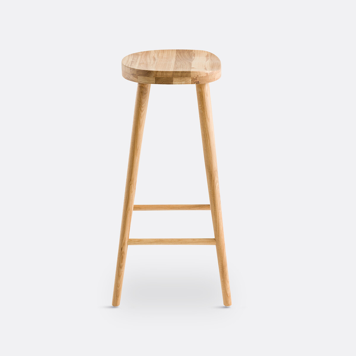 LA REDOUTE INTERIEURS<br>Banqueta de bar em carvalho maciço H68, Dragy