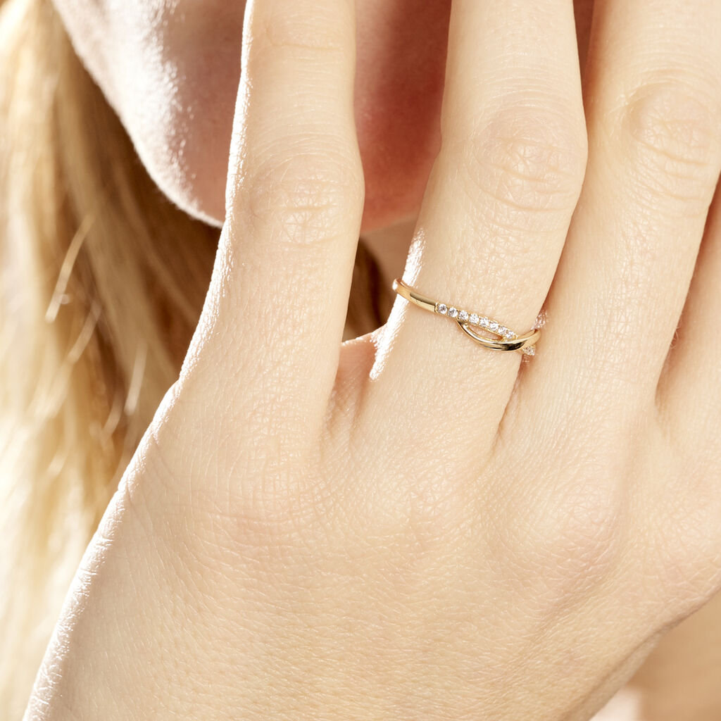Bague Cass Or Jaune Oxyde