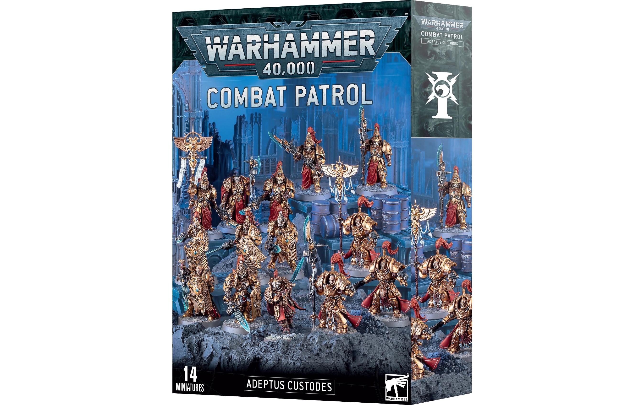 Warhammer 40.000 Combat Patrol Adeptus Custodes<br>Warhammer 40.000 Miniaturen: Kampfpatrouille des Adeptus Custodes