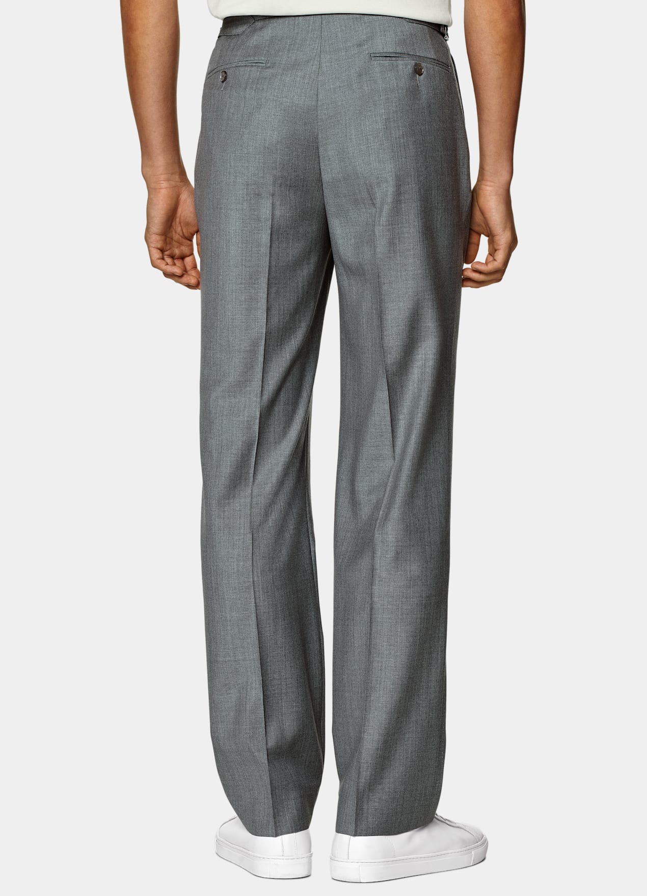 Costume Havana coupe Tailored gris clair