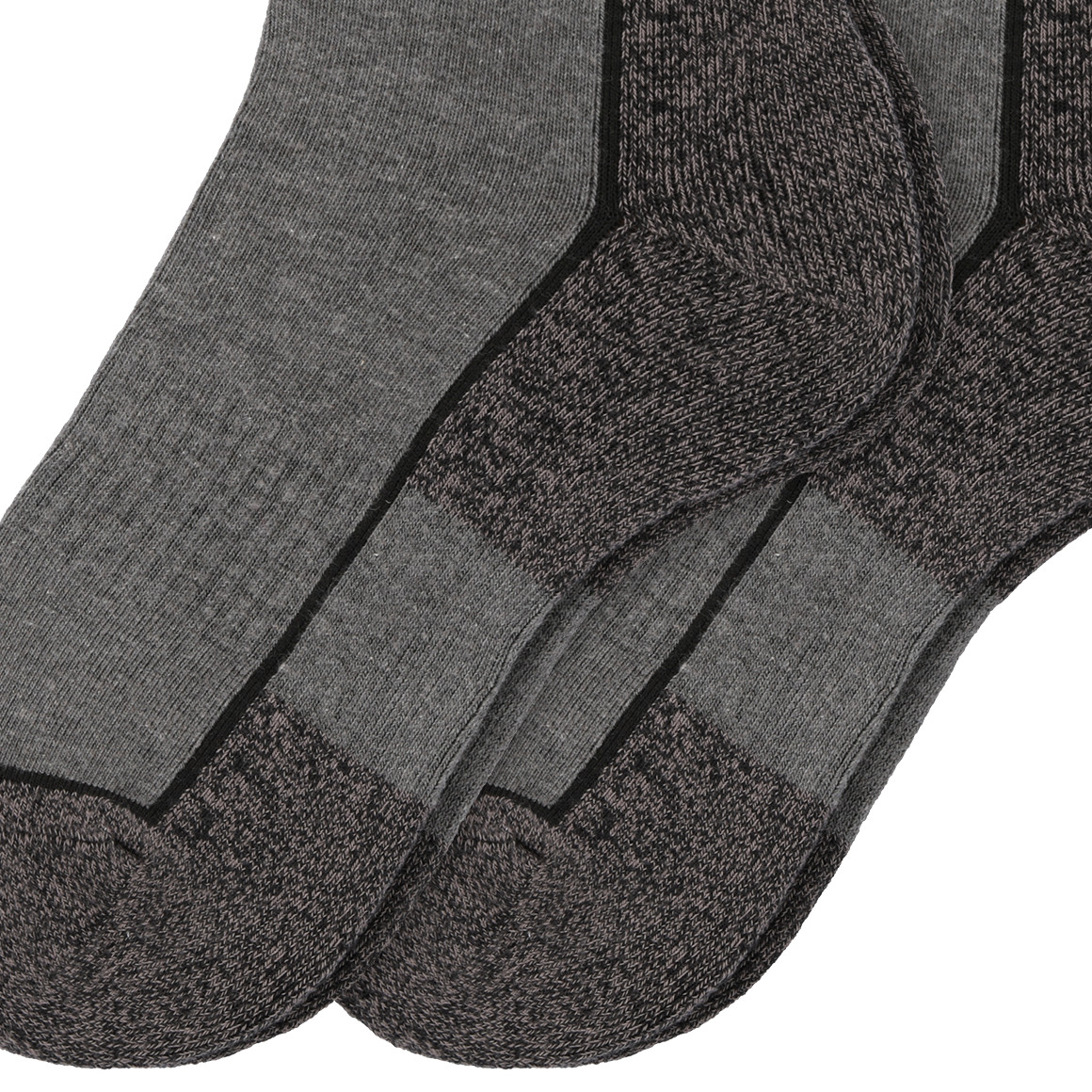VanVaan 2 Paar Herren Trekkingsocken im Set dunkelgrau