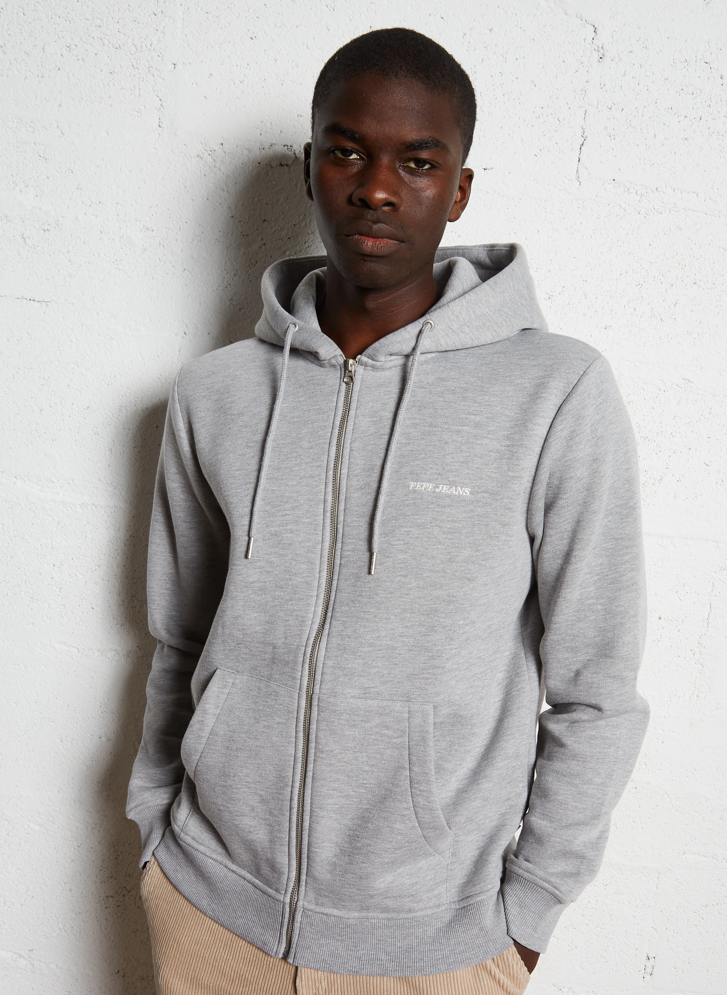 Sweat en coton mélangé | Gris