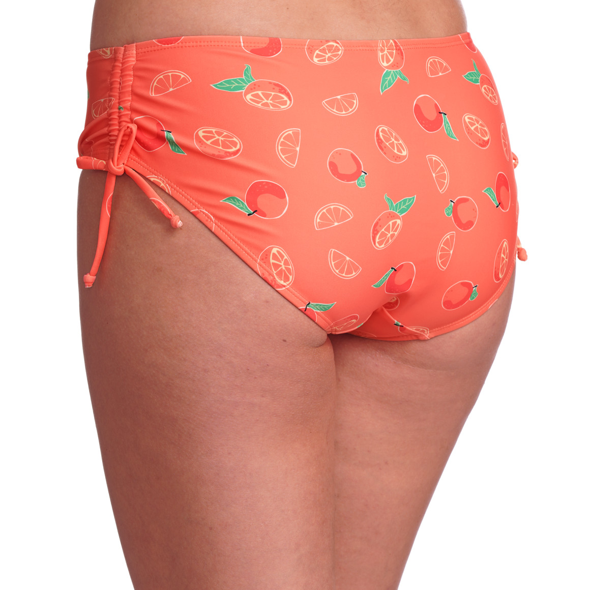 Famy Damen Bikinipanty mit Allover-Print hellorange