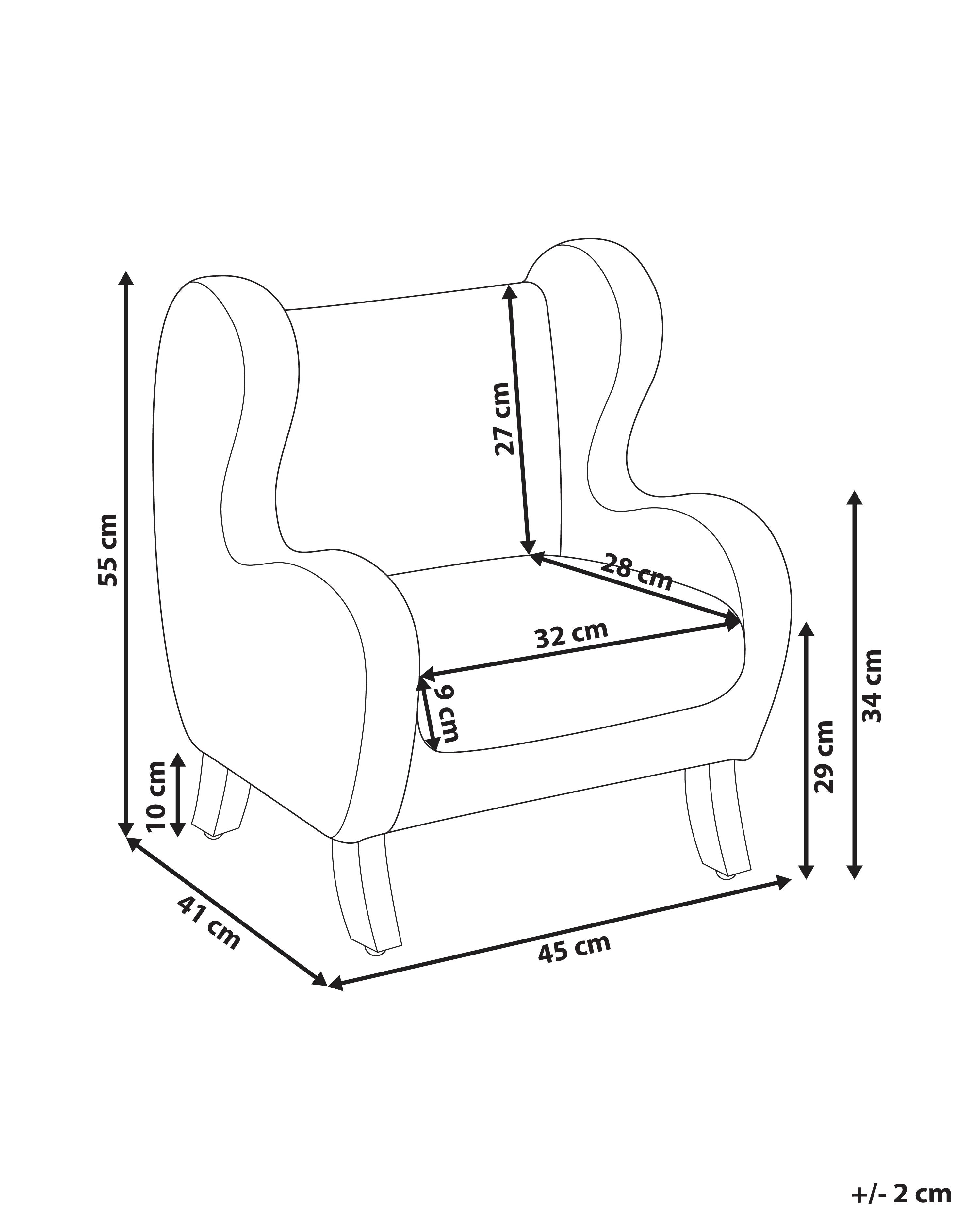 Kinderfauteuil FARUM Bouclé Taupe