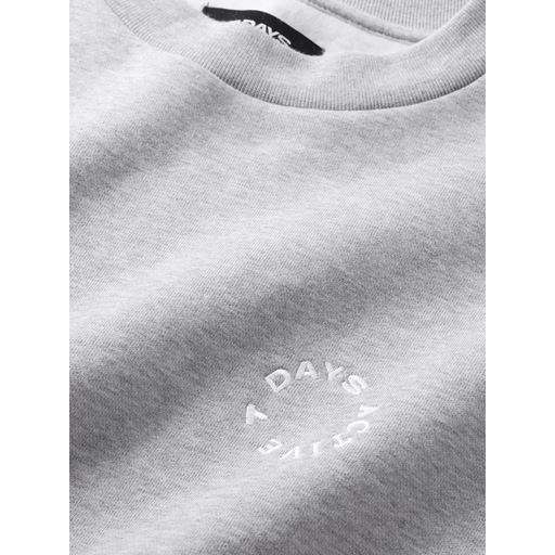 7 DAYS Active Organic Regular Crewneck Sweatshirt, Heather Grey, L