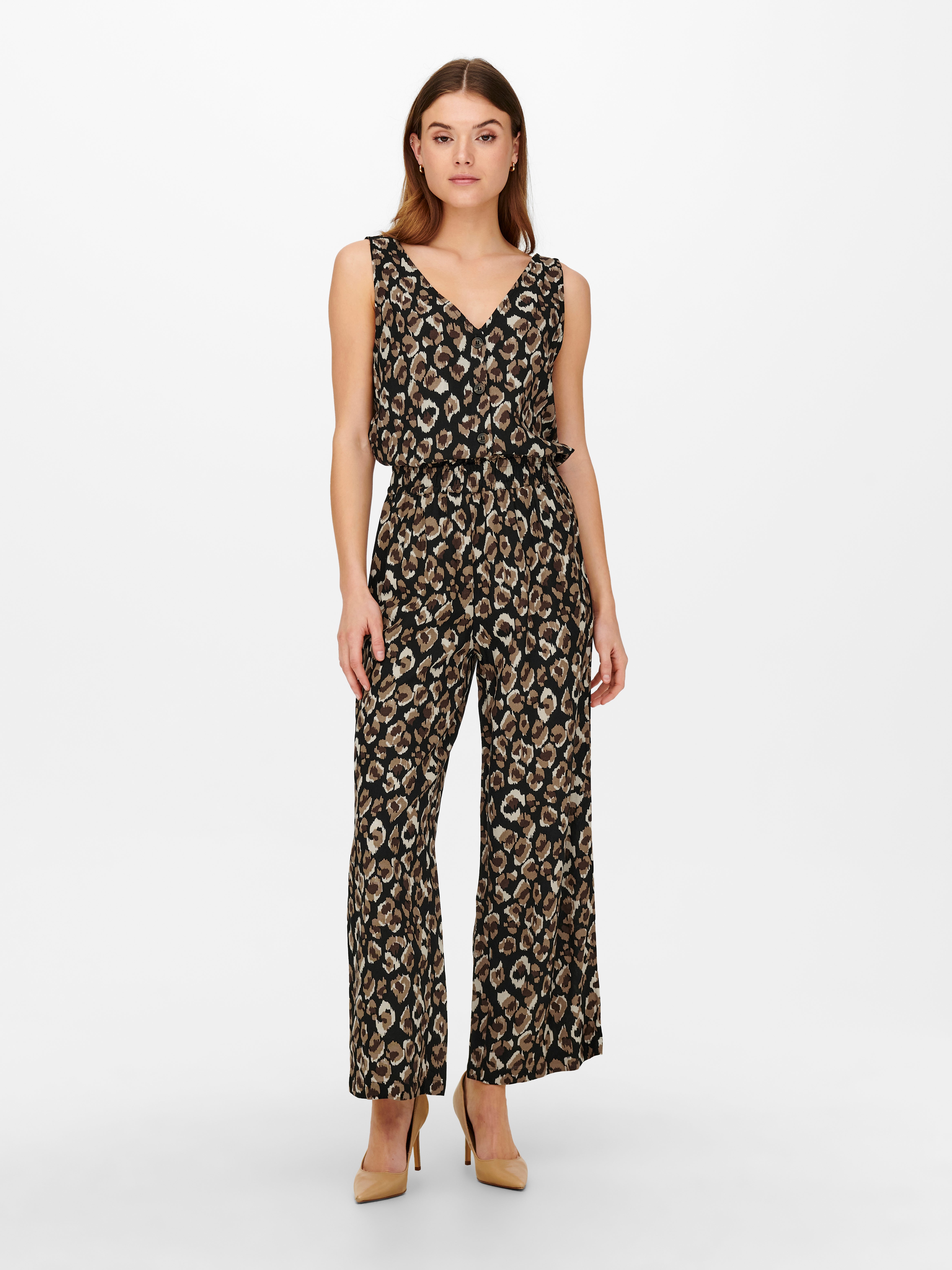 ONLBILLIE Locker geschnitten Palazzohose Phantom
