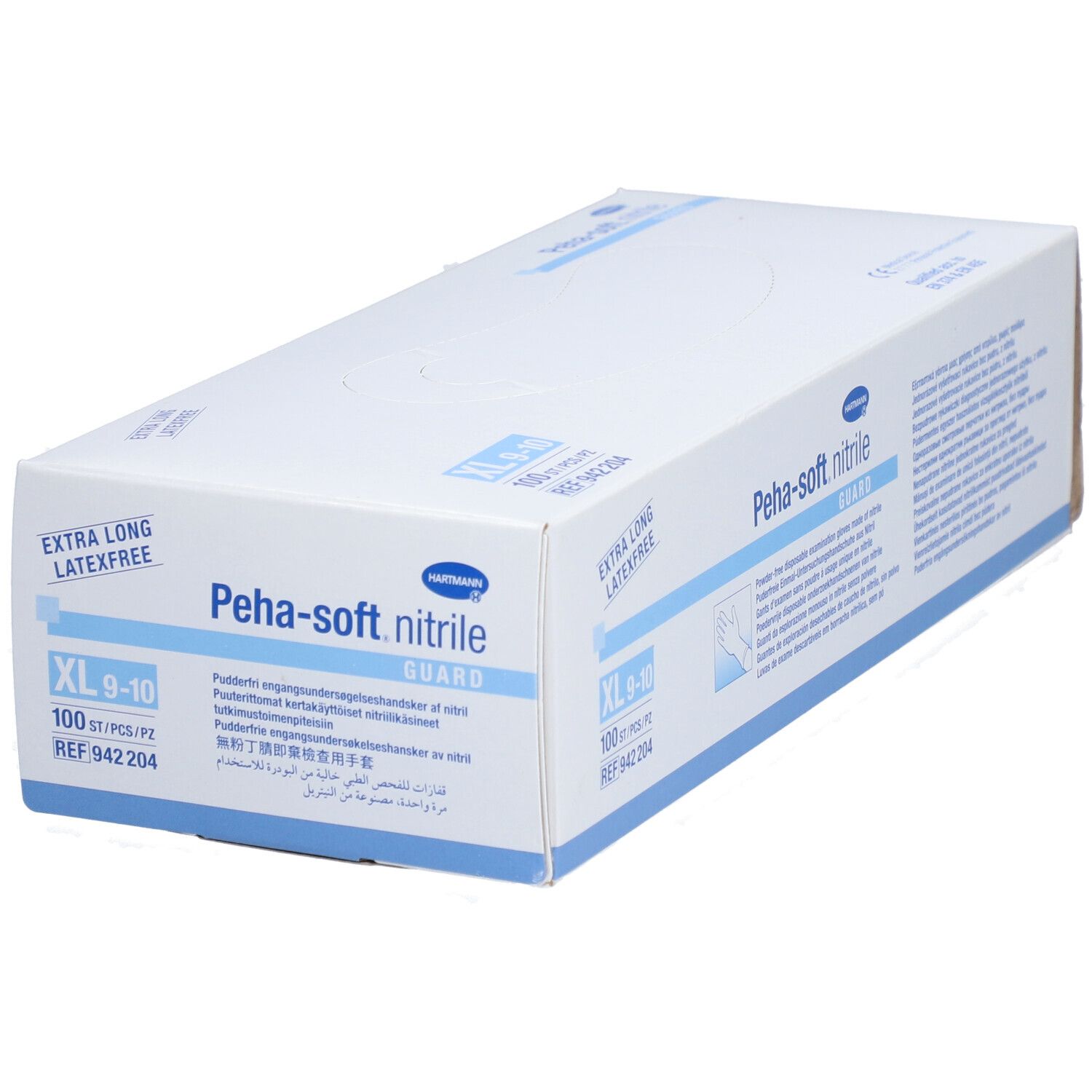 PEHA-SOFT nitrile guard unsterile puderfreie Untersuchungshandschuhe XL