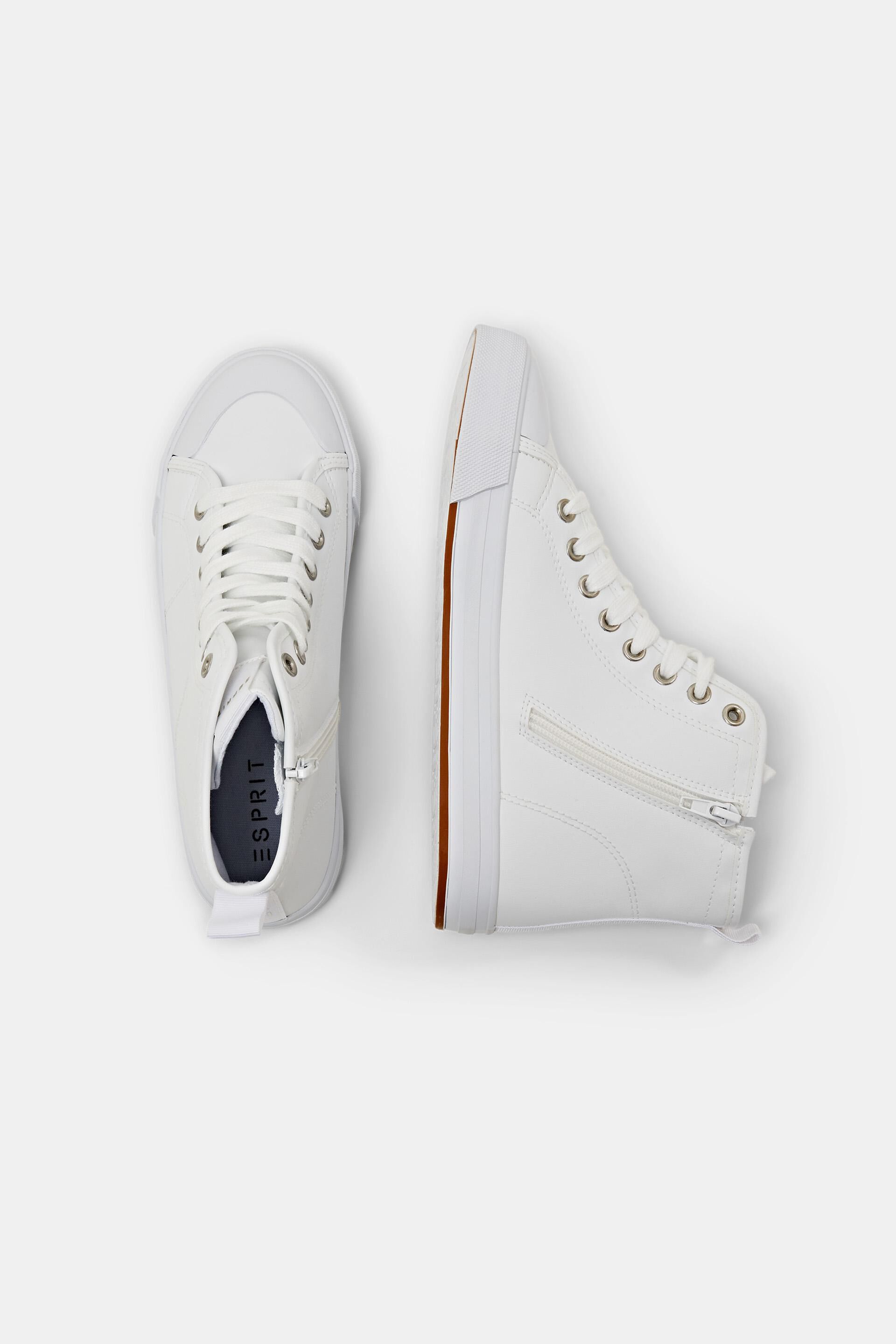 Sneakers montantes en similicuir