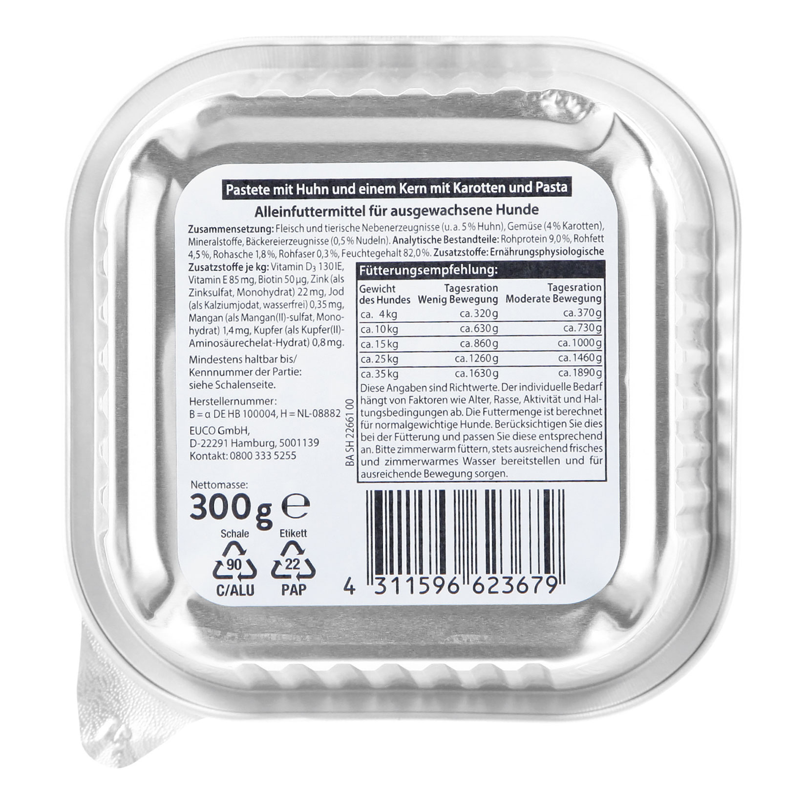 Pablo Schlemmerkern mit Huhn 300 g, 20er Pack