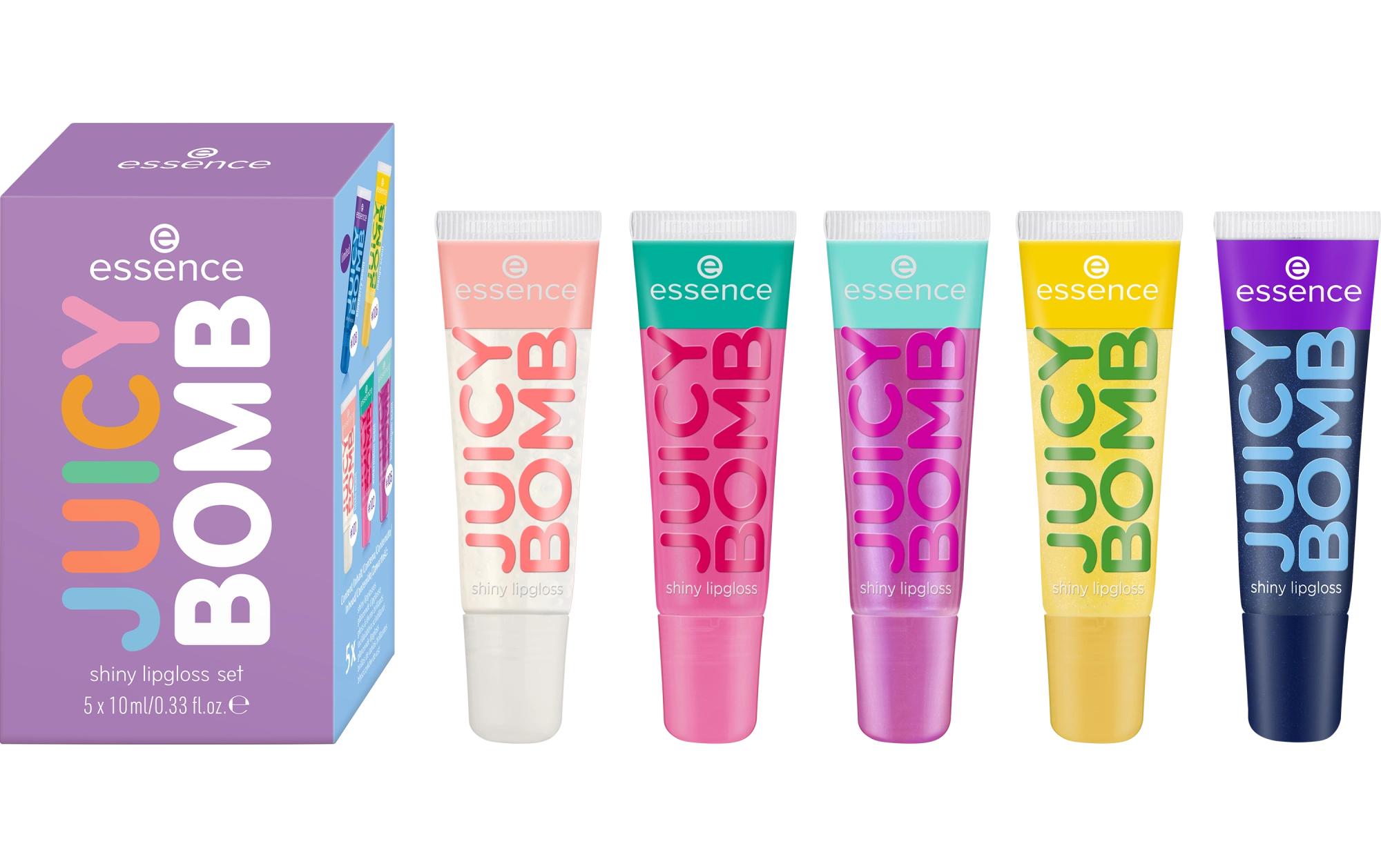 Geschenkset Lip Oil Juicy BombLipgloss Set mit fünf verschiedenen Düften für ultra-glänzende Lippen