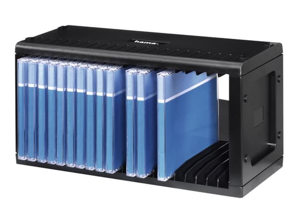Hama CD Rack 20 - Medialager - plastikk - svart - 20 x CD