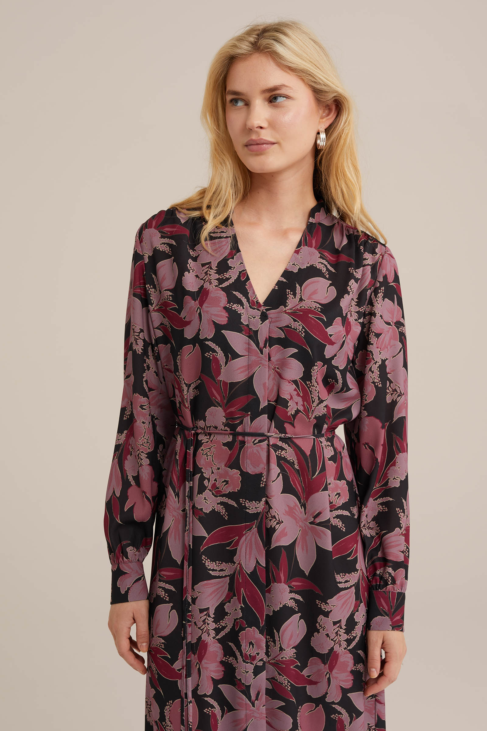 jurk met dessin WE Fashion Multikleur