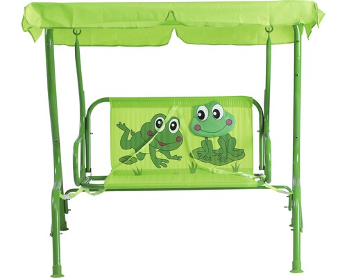 Kinderschommel Hollywood Siena Garden 77 x 117 x 107 cm Textielstof 2-zits groen